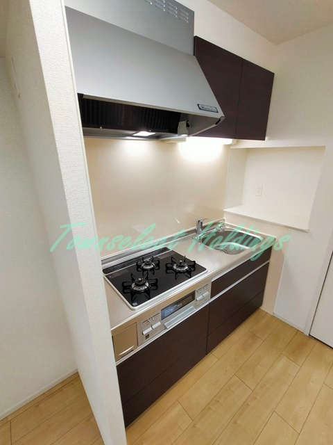 鎌倉市上町屋のアパートのキッチン