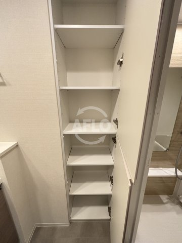 コンフォリア・リヴ本町WEST　Qの収納|コンフォリア・リヴ本町WEST Q　脱衣所収納