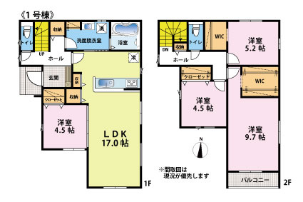 前原駅南１丁目　新築戸建　３棟の間取り