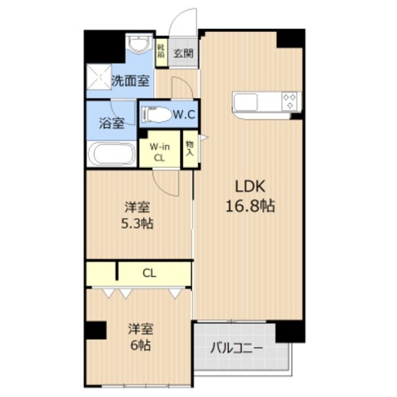 GLC新大江の間取り