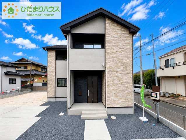 日立市東大沼町12期　新築戸建　1号棟の外観パース|明るい印象を受けるオシャレな外観です！