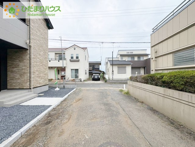 日立市東大沼町12期　新築戸建　1号棟の前面道路含む現地写真|スーパー至近で、お買い物に便利な立地です(#^^#)