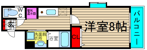 o-shannnannbaminamiの間取り