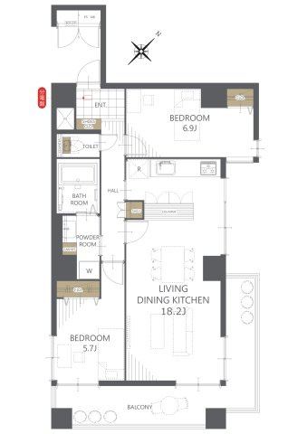 【間取り】ライオンズマンション泊 