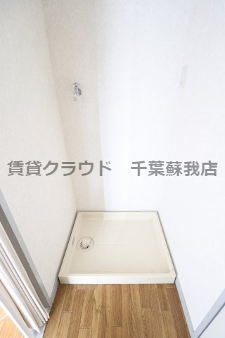 鵜の森ビルの洗面所|室内洗濯機置き場