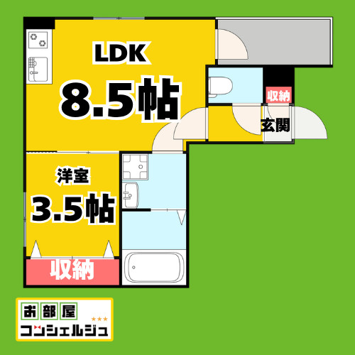 MOVE中村日赤の間取り