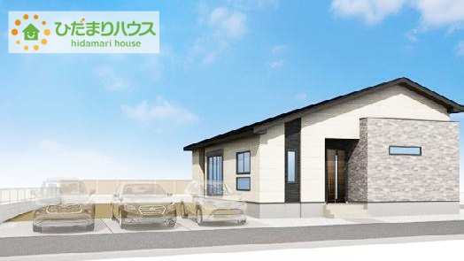 日立市東大沼町12期　新築戸建　2号棟の外観|人気の平屋一戸建て！(^^)/