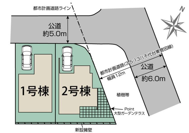 八千代市八千代台北１１丁目の区画図