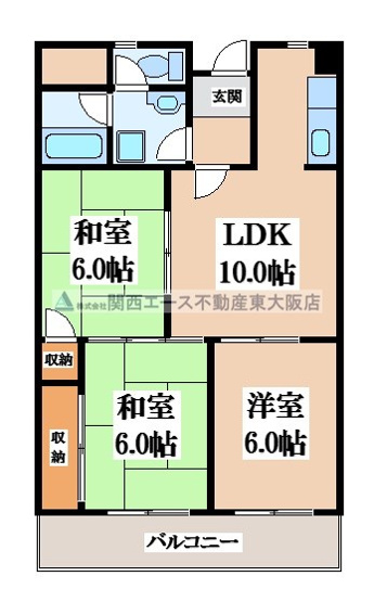 【間取り】 | ハピネス48