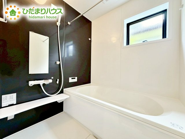 【浴室】 | ひたちなか市馬渡17期　新築戸建 | ゆったり浸かれる広々バスルーム♪お子様とも一緒に入れます(^^)/