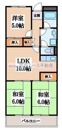 【間取り】 | ハピネス48