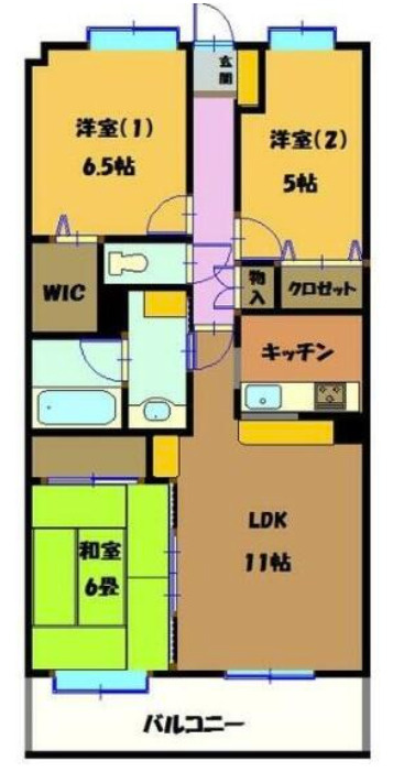 フォレスト成田の間取り