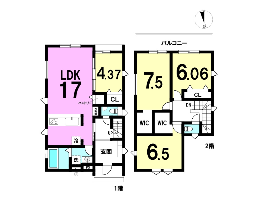 三島町 3期の間取り|4LDKになります。