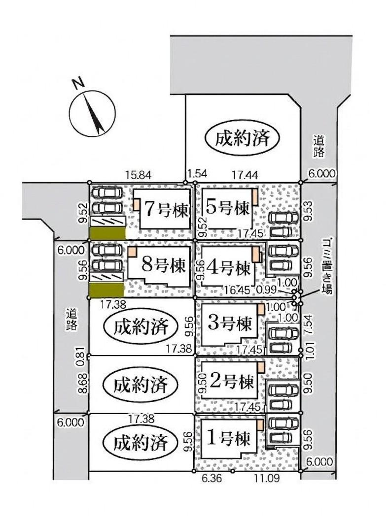 【横浜市都筑区東山田4丁目30全10棟新築戸建て】★仲介手数料無料★（東山田小学校・東山田中学校）の区画図