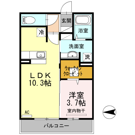 グレース洛西口B棟の間取り