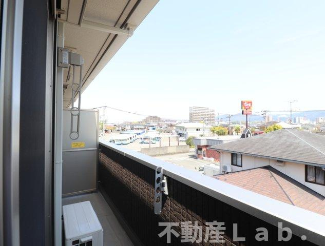 レーヴ新地のバルコニー