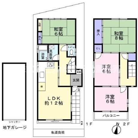 六万寺町1丁目中古戸建の間取り|都会の喧騒から離れて暮らしたい方にオススメです！