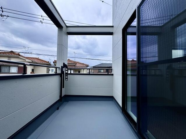 越谷市赤山町22期のバルコニー