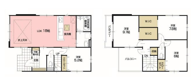 越谷市赤山町22期の間取り