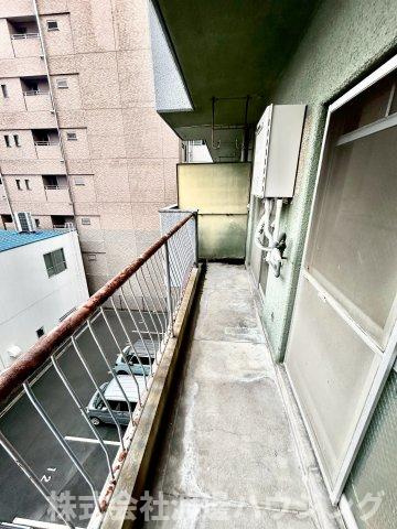 東洋マンションのバルコニー