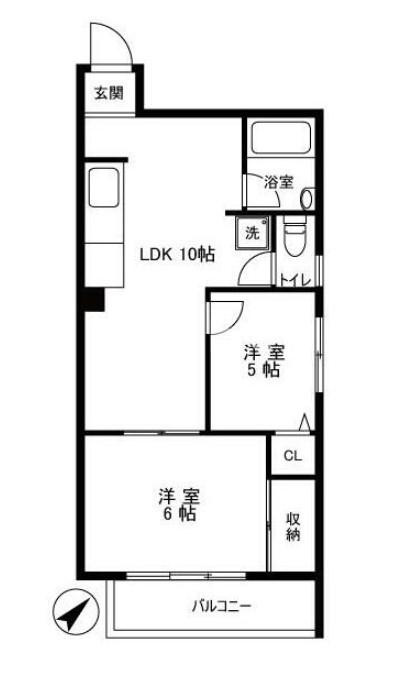 メゾーネ大山の間取り