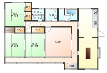山武市蓮沼ハ　中古戸建の間取り|図面と現況に相違がある場合、現況を優先致します。