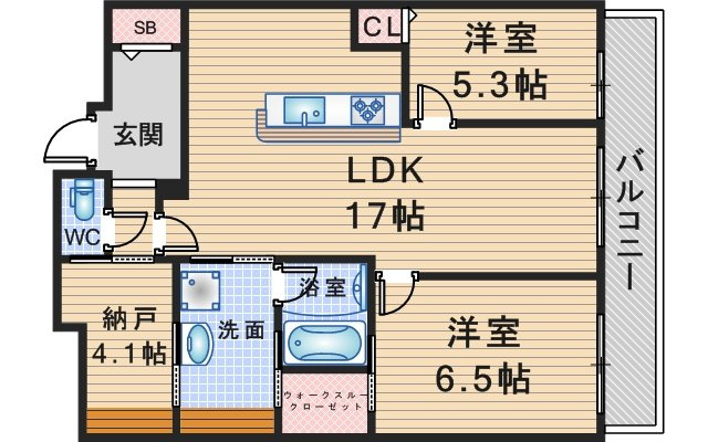 グラントリアノン緑地公園の間取り