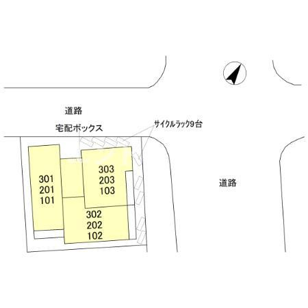 la chance和田町の区画図|高崎、前橋のお部屋探しはエンドスケープまで！お客様の理想お聞かせ下さい♪