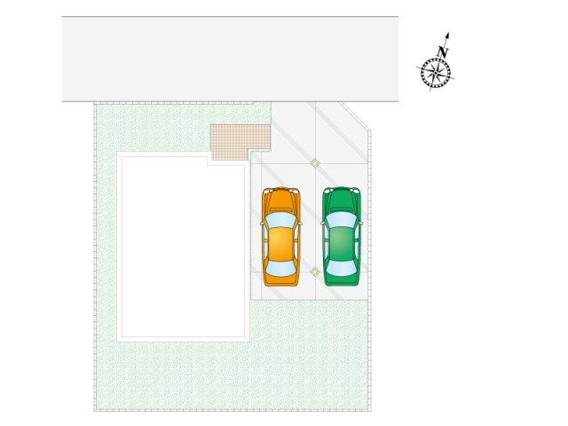 つくば市谷田部字駒形　1号棟　区画図
