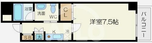 フィオレ立売堀の間取り|フィオレ立売堀　間取り
