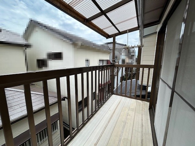 石立町貸家のバルコニー|陽当たり良好なバルコニーです