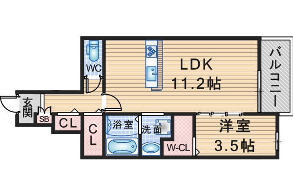 メゾン大島Ⅳの間取り