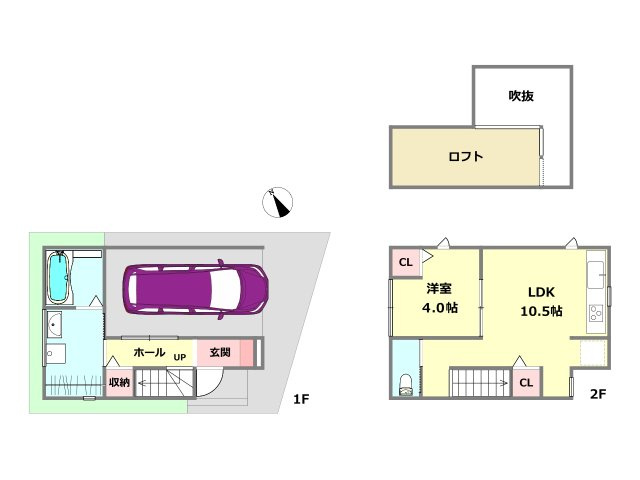 建物面積約59.94ｍ2　建物価格2200万円