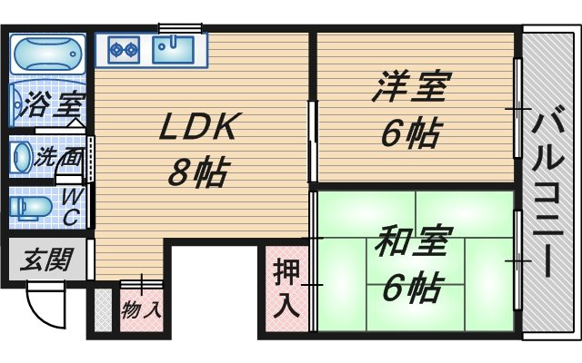 ミレ桜塚の間取り