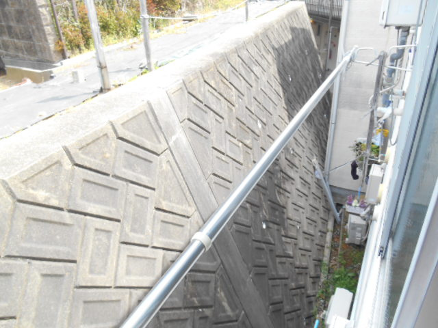 宮山ハイツのバルコニー