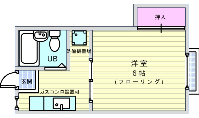 宮山ハイツの間取り