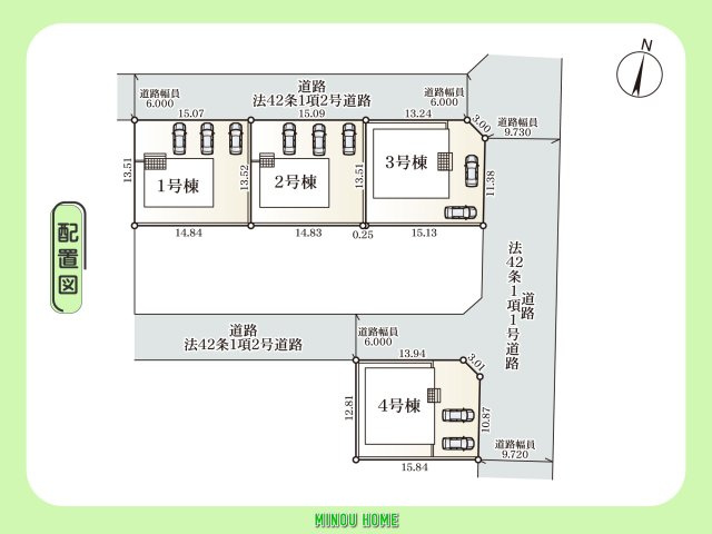 小城市三日月町三ヶ島-第1の区画図|■■分譲地全体配置図■■