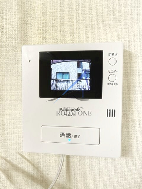フレッシュハイツのセキュリティ|モニター付きインターホンです。