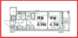 【間取り】 | ラフィスタ亀有