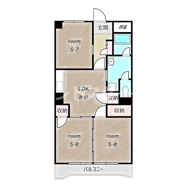 ヴェルデの間取り|高崎、前橋のお部屋探しはエンドスケープまで！お客様の理想お聞かせ下さい♪