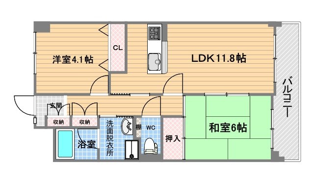 ジオレミヨ甲子園口の間取り