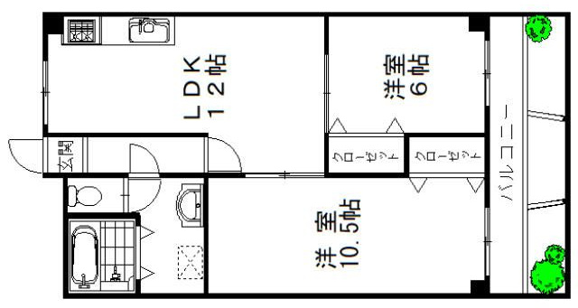 芦屋東山アーバンライフの間取り