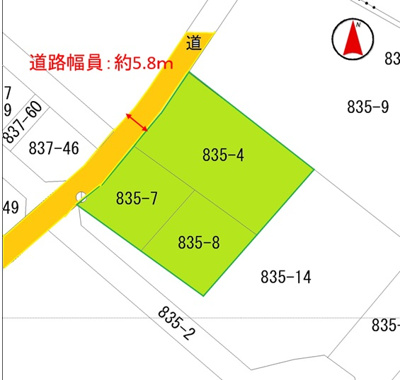 【区画図】 | 那須塩原市石林　1440万円　土地