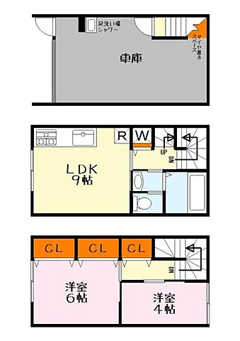 栗東市綣３丁目の店舗事務所の間取り