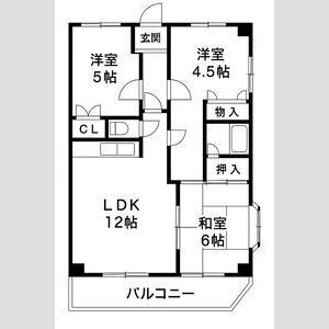ユートピア魚住の間取り