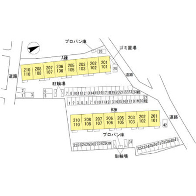 【区画図】 | プレシャス藤岡 A
