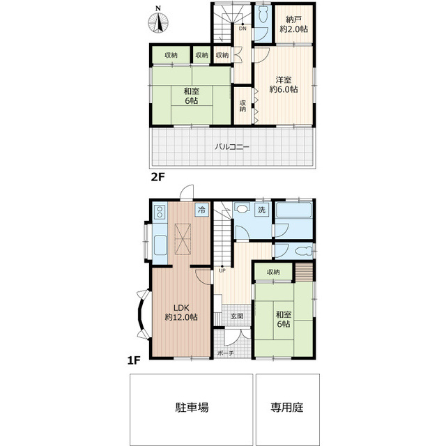 鴻巣市糠田戸建の間取り