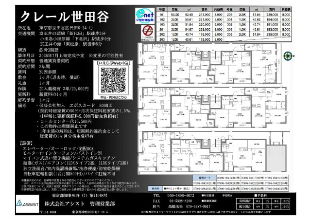 世田谷区代田６丁目の賃貸マンション