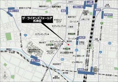 【地図】 | ザ・ライオンズフォーシア外神田