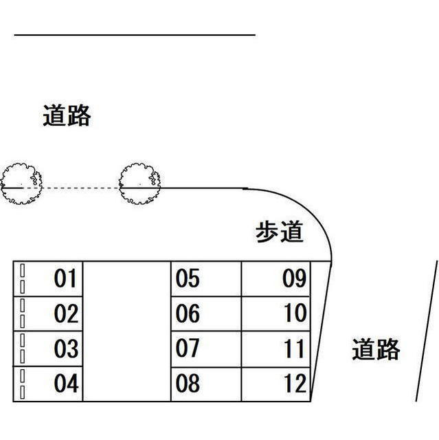 岐阜市光明町１丁目の駐車場の間取り